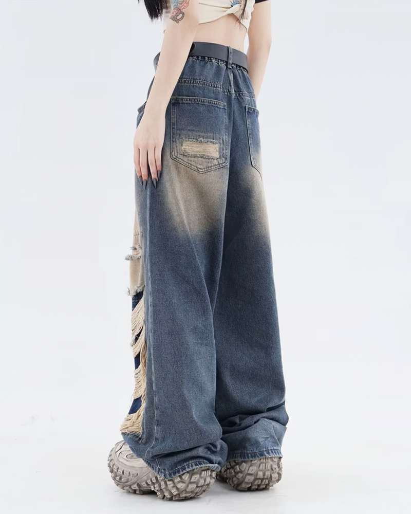 Baggy jeans destroyed