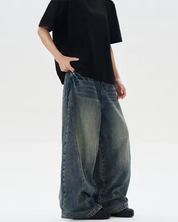 Jeans gamba larga