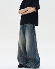 Jeans gamba larga