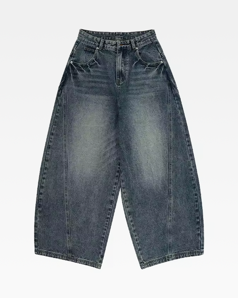 Jeans gamba larga