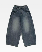 Jeans gamba larga