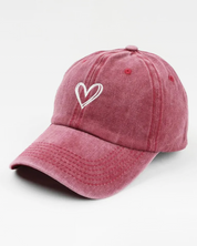 Baseball Cap With Heart