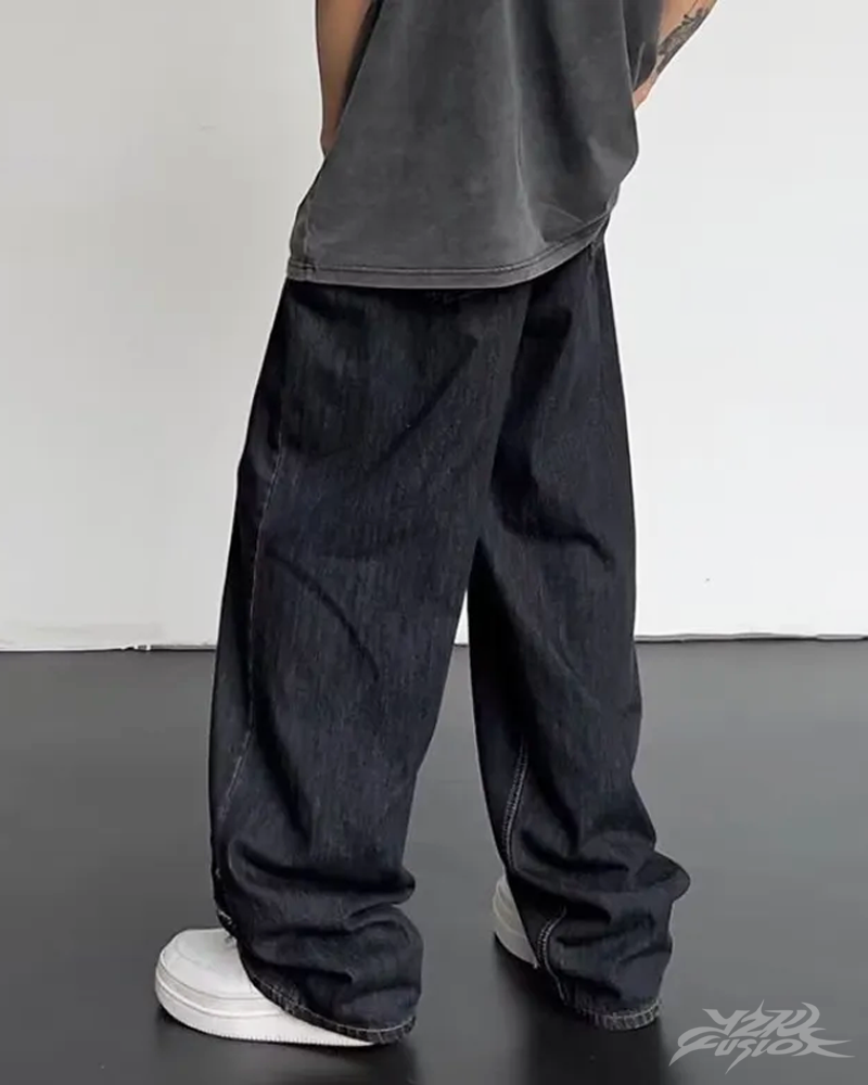 Baggy Jeans Herren Schwarz