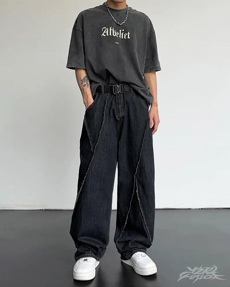 Baggy Jeans Herren Schwarz