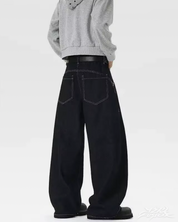 Barrel Jeans Schwarz