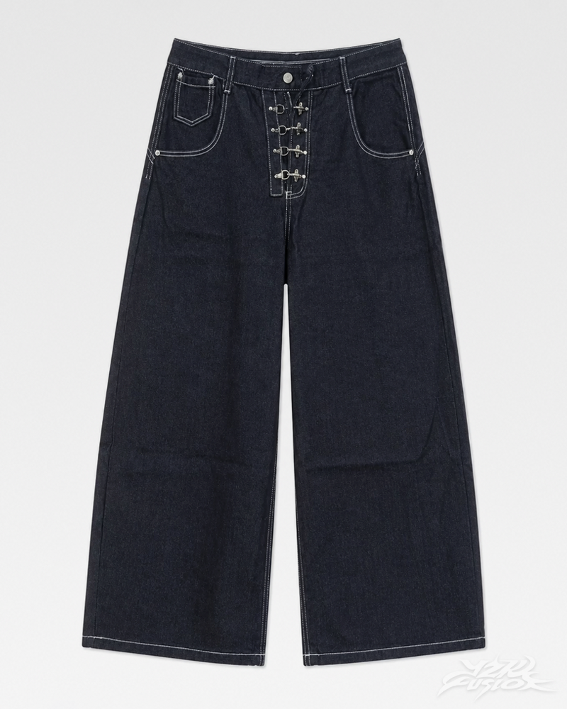 Barrel Jeans Schwarz