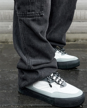 Black Denim Cargo Pants