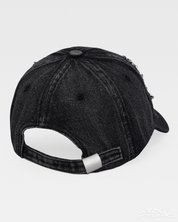 Cappello nero distressed