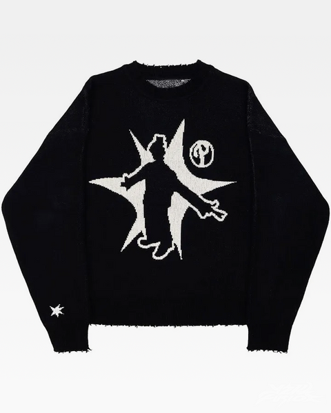 Black Y2K Sweater | Y2K Fusion