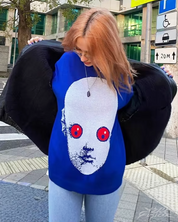 Blauer Y2K Pullover