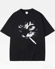 T-shirt chat cigarette