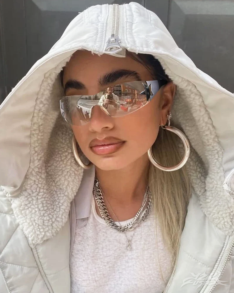 Transparente Y2K Sonnenbrille
