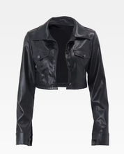 Kunstlederjacke Kurz Damen​