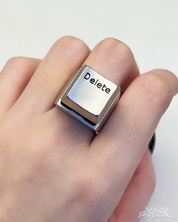 "Delete" Keycap Ring