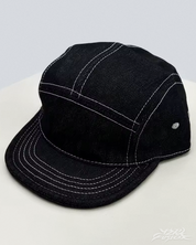 Casquette visière plate denim