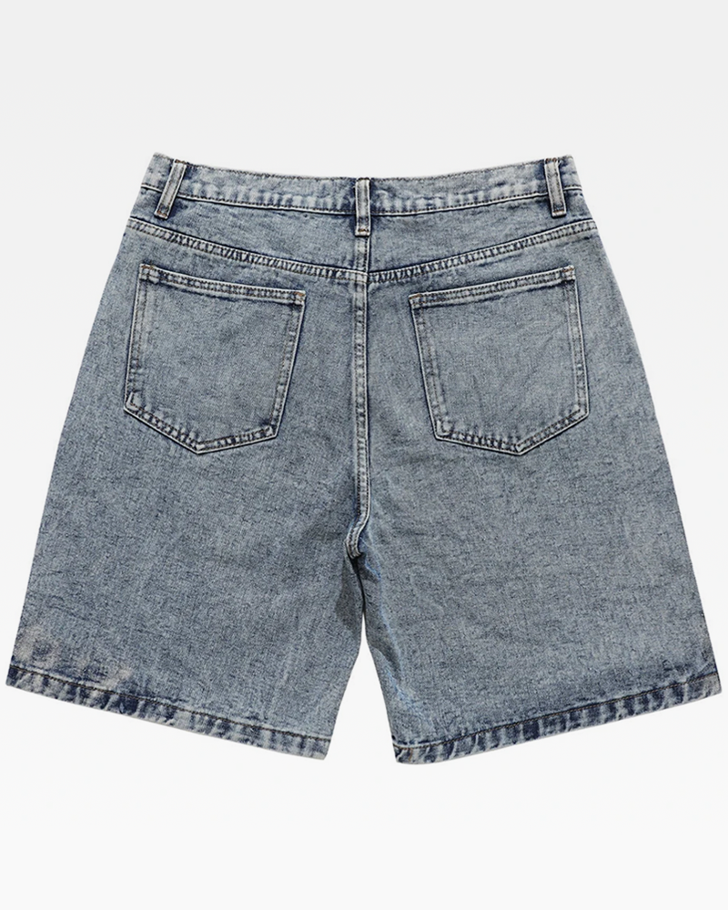 Denim shorts star