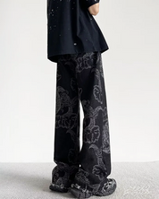 Dragon Print Jeans