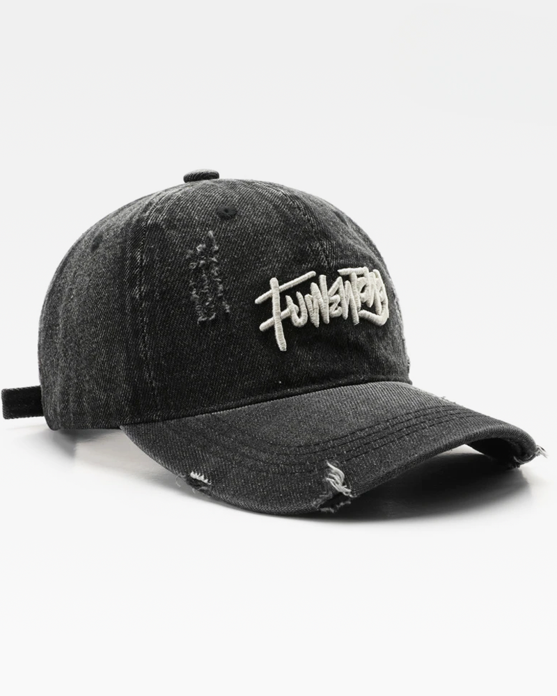 Embroidered Denim Cap | Y2K Fusion