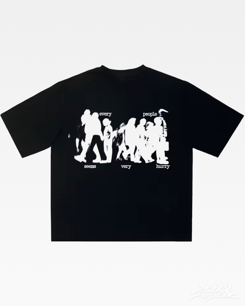 "Every People Seems Very Hurry" Y2K Shirt