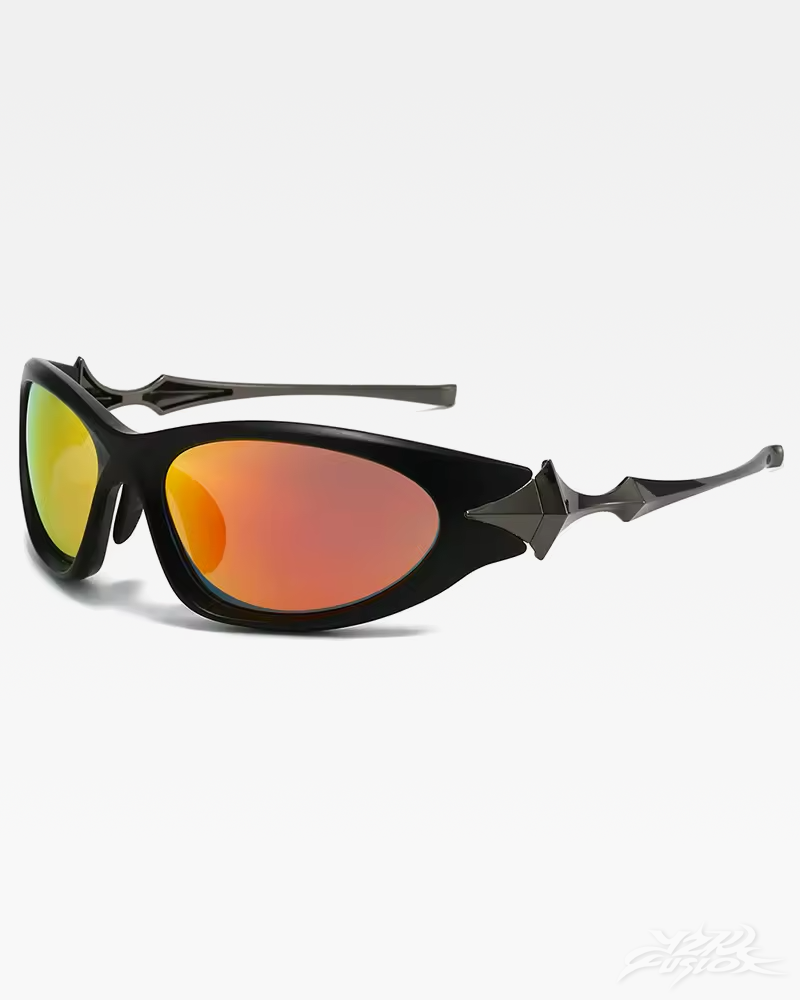 Futurystyczne okulary Y2K