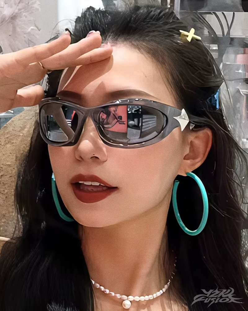 Futuristische Y2K Sonnenbrille