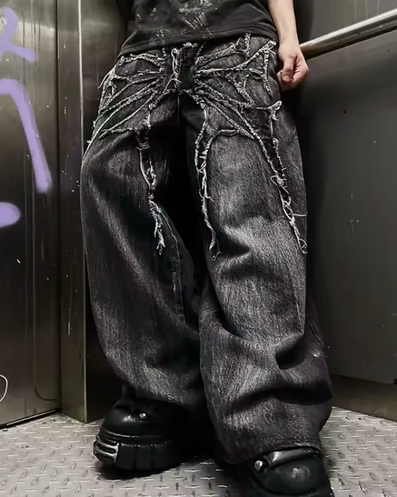 パンツ 00s In The Attic gothic design denim y2k gothic-baggy-jeans-1_800x.png?