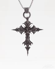 Naszyjnik krzyż gotycki