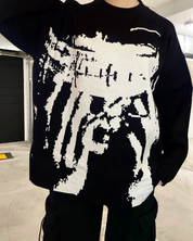 Sweter z nadrukiem