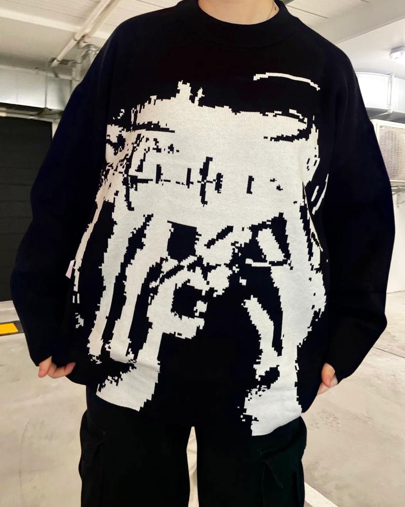 Sweter z nadrukiem