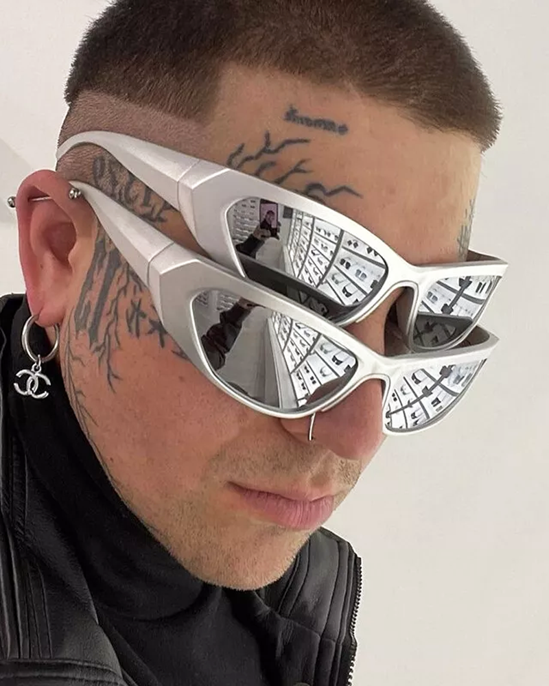 Grey Sunglasses Y2K