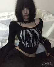 Haut grunge Y2K