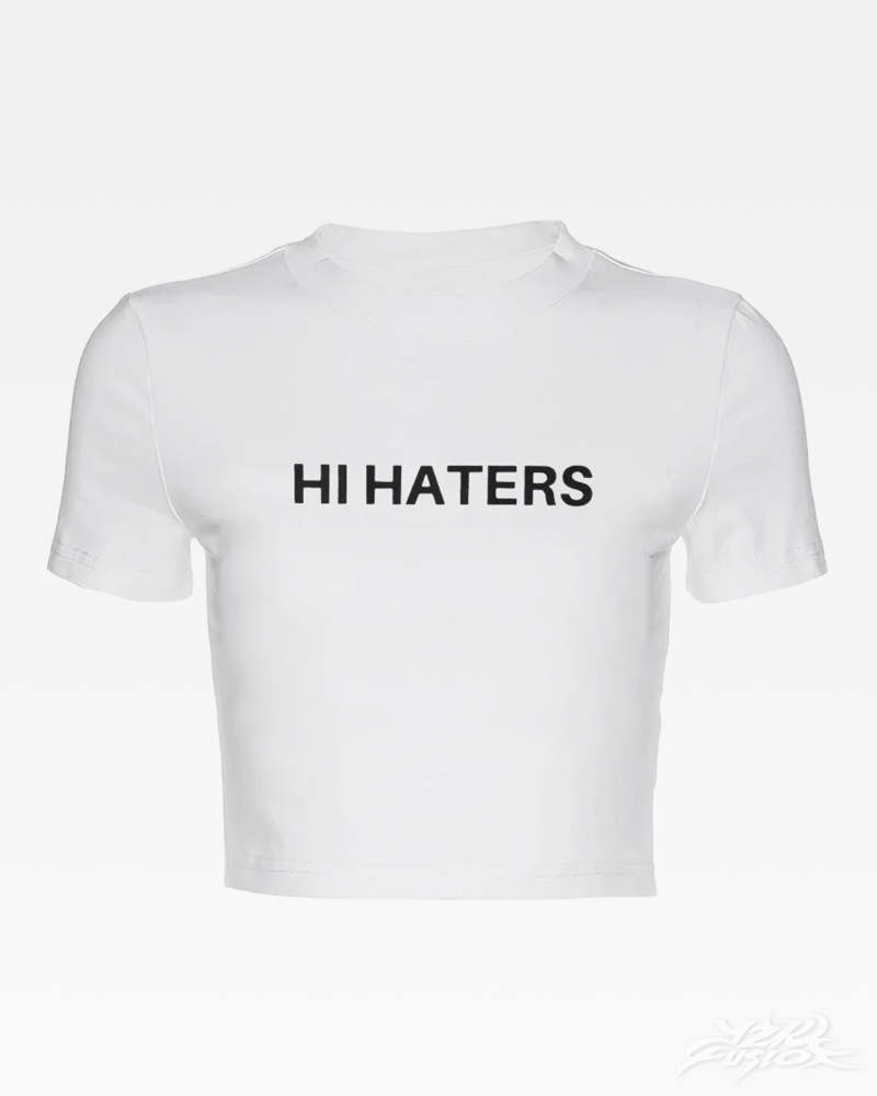 Hi Haters Bye Haters Crop Top