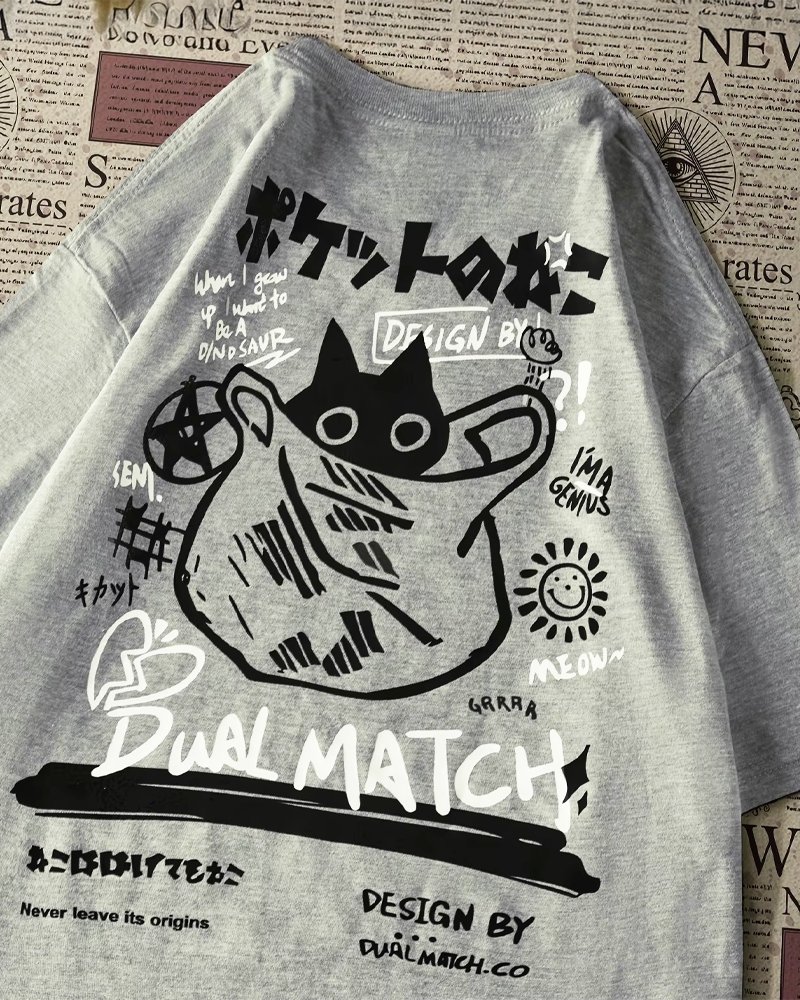 Japanese cat shirt