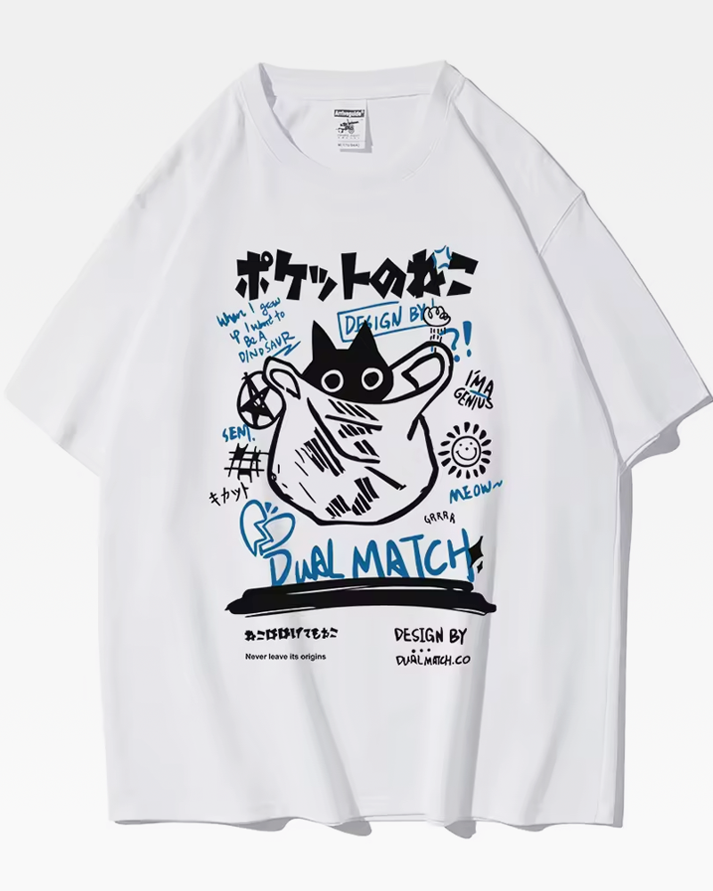 Japanese cat shirt