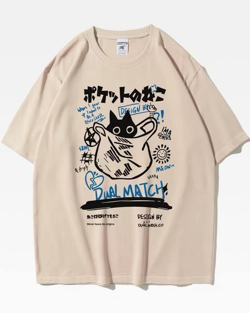Japanese cat shirt