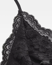 Lace Ruched Halter Top