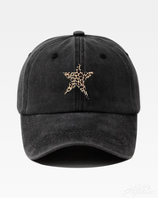 Casquette étoile léopard