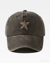 Casquette étoile léopard
