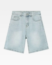 Short en jean bleu clair homme