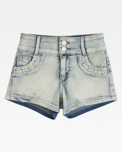 Short jean taille basse femme