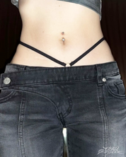 Low Rise Flare Jeans Y2K