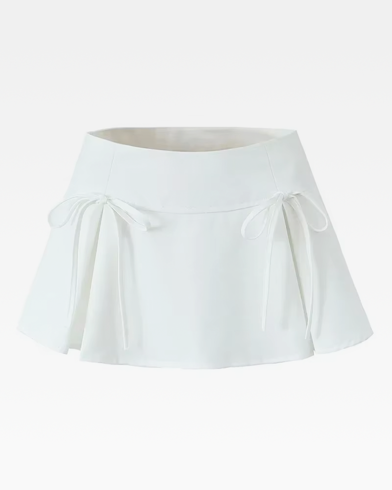 Mini Skirt With Bow