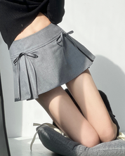 Mini Skirt With Bow