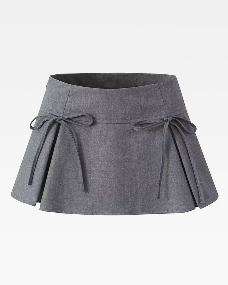 Mini Skirt With Bow