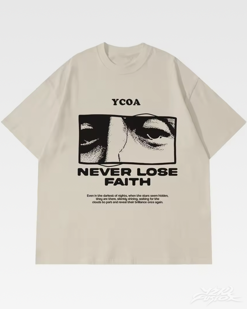 Koszulka Y2K "Never Lose Faith"