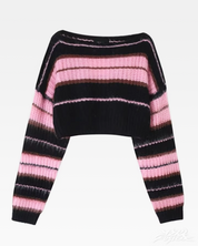 Pink And Black Sweater