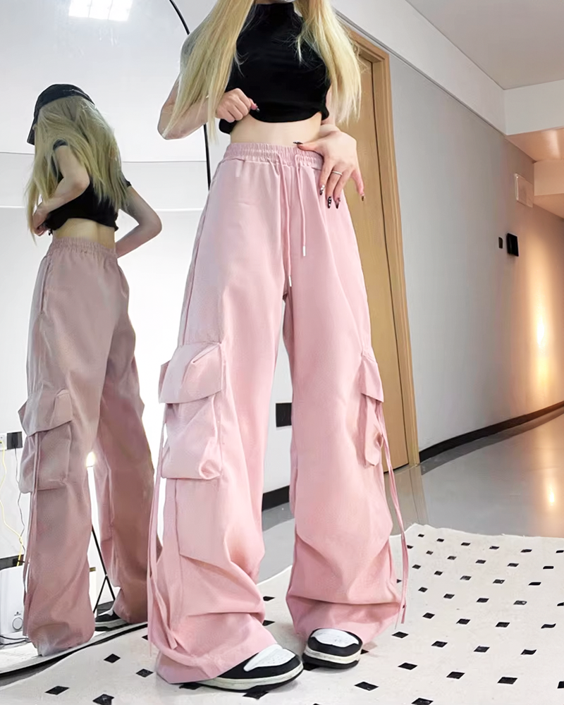 Pink Parachute Pants