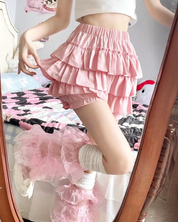 Pink Ruffle Skirt​