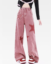 Pink Jeans Baggy