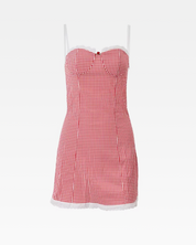 Red Gingham Mini Dress